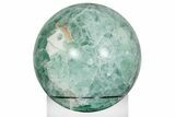 Polished Green Fluorite Sphere - Mexico #227222-2